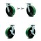 Service Caster 8 Inch Green Poly on Steel Caster Set with Ball Bearings 2 Swivel Lock 2 Brake SCC-30CS820-PUB-GB-BSL-2-TLB-2 - alternate 1
